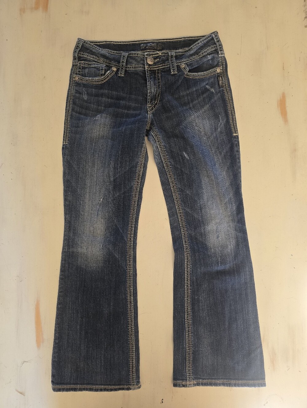 Silver Bootcut Jeans - Picture 3 of 5